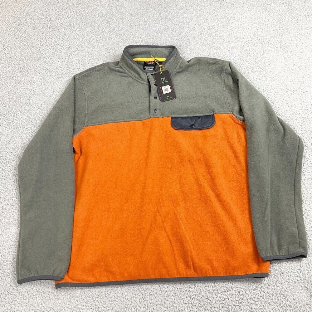 Hawke & Co Performance FLEECE Henley‎ Sweatshirt Mens Large NWT